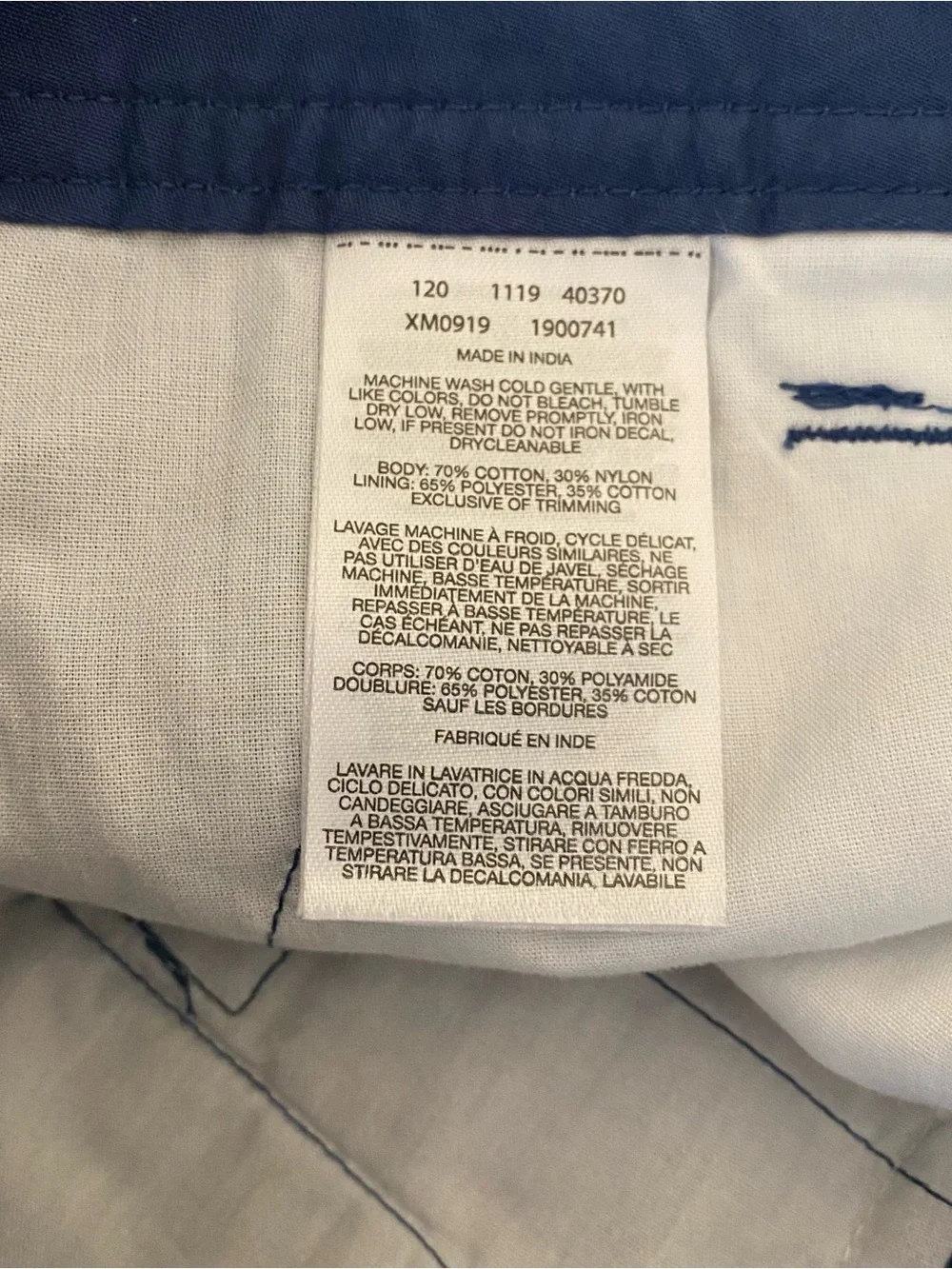 Columbia Mens 30 W 8L Chino Shorts Blue Casual Outdoor Pockets Golf 8” Inseam